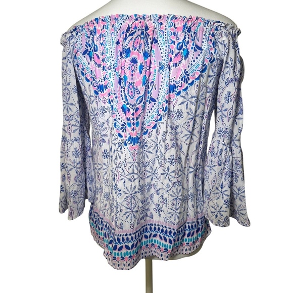 Lilly Pulitzer Nevie Off-the-Shoulder Top - Size XS - Picture 3 of 5